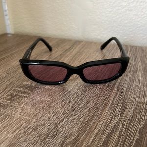 Nikita Sunglasses Black W/ Pink Lenses